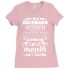 I Am A December Women Ladies Fitted T-Shirt