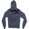 April Girl Facts Aries Zipper Hoodie