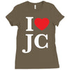 i love jesus christ Ladies Fitted T-Shirt