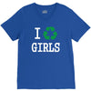 i recycle girls slogan text funny baseball jersey V-Neck Tee