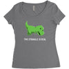 the struggle is real Women's Triblend Scoop T-shirt