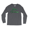 merry christmas green glitter Long Sleeve Shirts