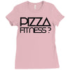 pizza fitness Ladies Fitted T-Shirt
