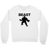 beast muscle guy workout Crewneck Sweatshirt