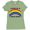 love is a rainbow Ladies Fitted T-Shirt