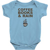 coffee books &amp; rain Baby Onesie