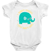 an elephant never cares Baby Bodysuit
