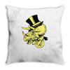 triceratop hat Throw Pillow