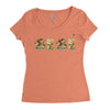 bebe Women's Triblend Scoop T-shirt