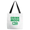 drink mode on (2) Tote Bags