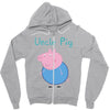 peppa pig uncle pig Zipper Hoodie