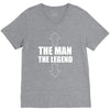 the man the legend funny V-Neck Tee