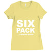 six pack coming soon mens Ladies Fitted T-Shirt