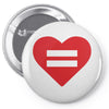 Equality Heart Pin-back button