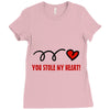 you stole my heart (2) Ladies Fitted T-Shirt