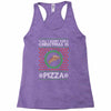 All I Want For Christmas Is Pizza Ugly Christmas For Dark Racerback Tank