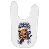 brain drain fox Baby Bibs