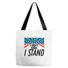 I Don't Kneel Tote Bags