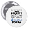 awesome poppa Pin-back button