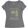 try restart Women's Triblend Scoop T-shirt