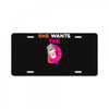 She Wants D - Dunkin Donuts License Plate