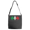 bat man mexican flag mexico logo Adjustable Strap Totes