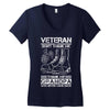 Veteran Don't Thank Me Thank My Grandpa Who Never Came Back Women's V-Neck T-Shirt