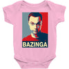 bazinga poster, ideal birthday gift or present Baby Bodysuit