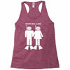 never dive alone scuba diving Racerback Tank