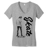 skate Women's V-Neck T-Shirt
