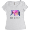 Big Dipper with Galaxy Women's Triblend Scoop T-shirt