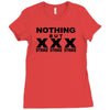 nothing but strikes t shirt funny bowling tee pba sports cool Ladies Fitted T-Shirt
