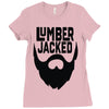 lumber jacked Ladies Fitted T-Shirt