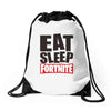 EAT SLEEP FORTNITE Drawstring Bags