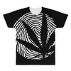 cannabis fingerprinting (white) All Over Men's T-shirt