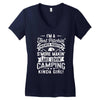 love camping!!! Women's V-Neck T-Shirt
