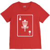 disc golf ace card target chains frisbee basket V-Neck Tee
