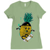 pineapple skateboarding Ladies Fitted T-Shirt