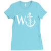 w anchor Ladies Fitted T-Shirt