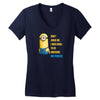 despicable me awesome perfect minio Women's V-Neck T-Shirt
