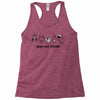 space are friends black Racerback Tank