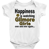 happiness is watching gilmore girls Baby Bodysuit