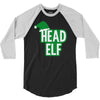 christmas head elf 3/4 Sleeve Shirt