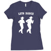 line dancing country music Ladies Fitted T-Shirt