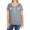 we got the power 3 Ladies Curvy T-Shirt