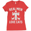 real men love cats (2) Ladies Fitted T-Shirt