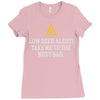 low beer alert Ladies Fitted T-Shirt