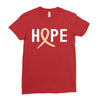 Hope Uterine Cancer Awareness Ladies Fitted T-Shirt