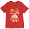 Motorcycles Papa V-Neck Tee