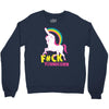 gay pride f#ck younicorn funny rude unicorn Crewneck Sweatshirt